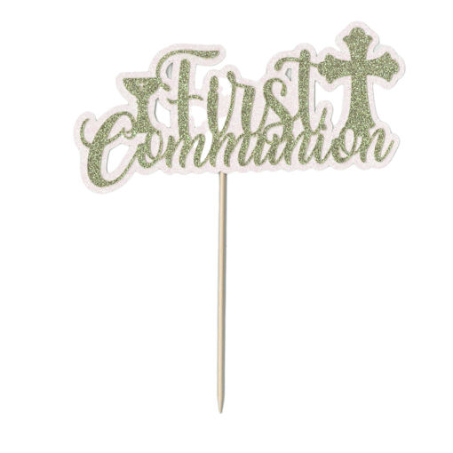Picture of FIRST COMMUNION CHALISE CAKE TOPPER GOLD